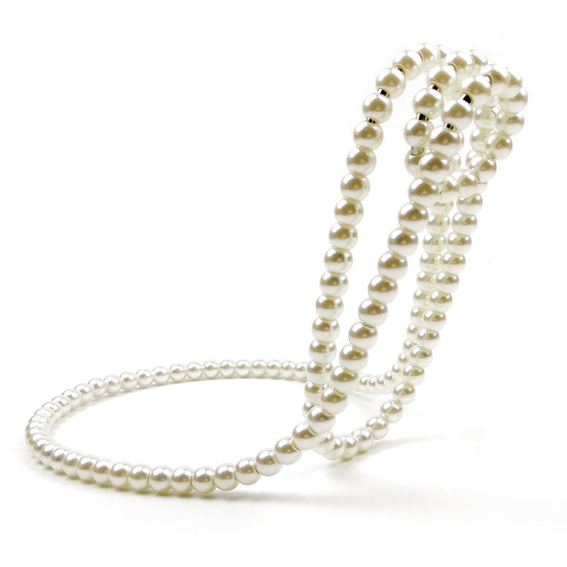 Pearl Necklace Stainless Steel Wine Rack Wine Pedestal Clamp Holder