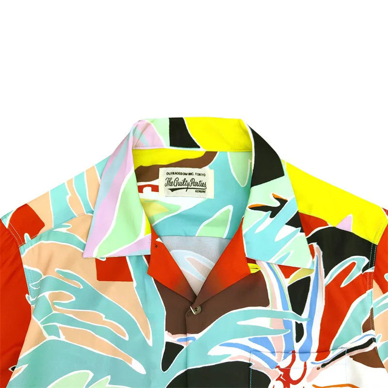Coconut Tree Hawaii Long Sleeve Shirt for Men