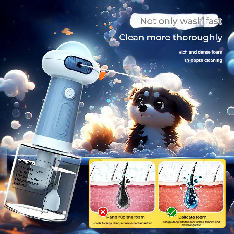 Pet Cleaning Bathing Automatic Pet Shower Foaming Machine For Cats & Dogs Bath Solutions