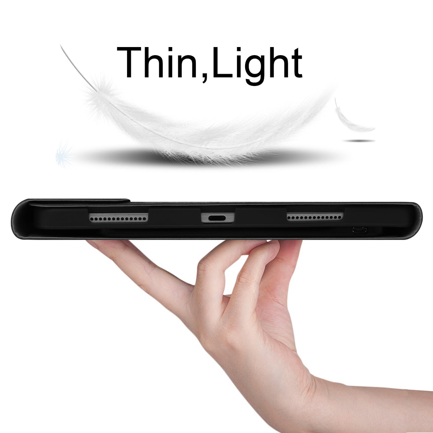 For iPad Smart Sleep Tablet Bluetooth Keyboard Case Air1/2 Ipad Pro 9.7/Ipad 9.7(2017/2018)