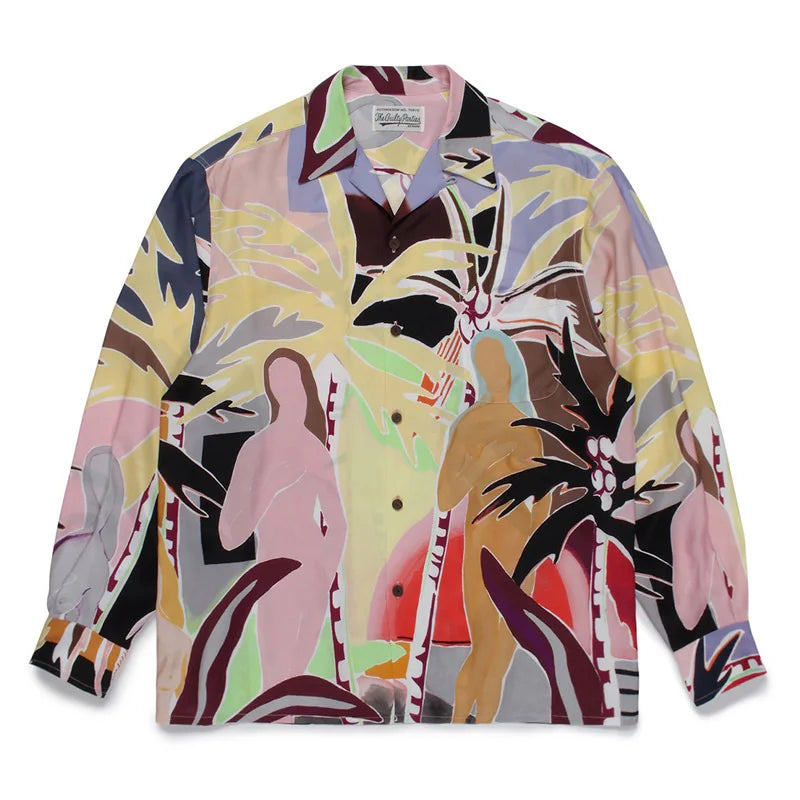 Coconut Tree Hawaii Long Sleeve Shirt for Men