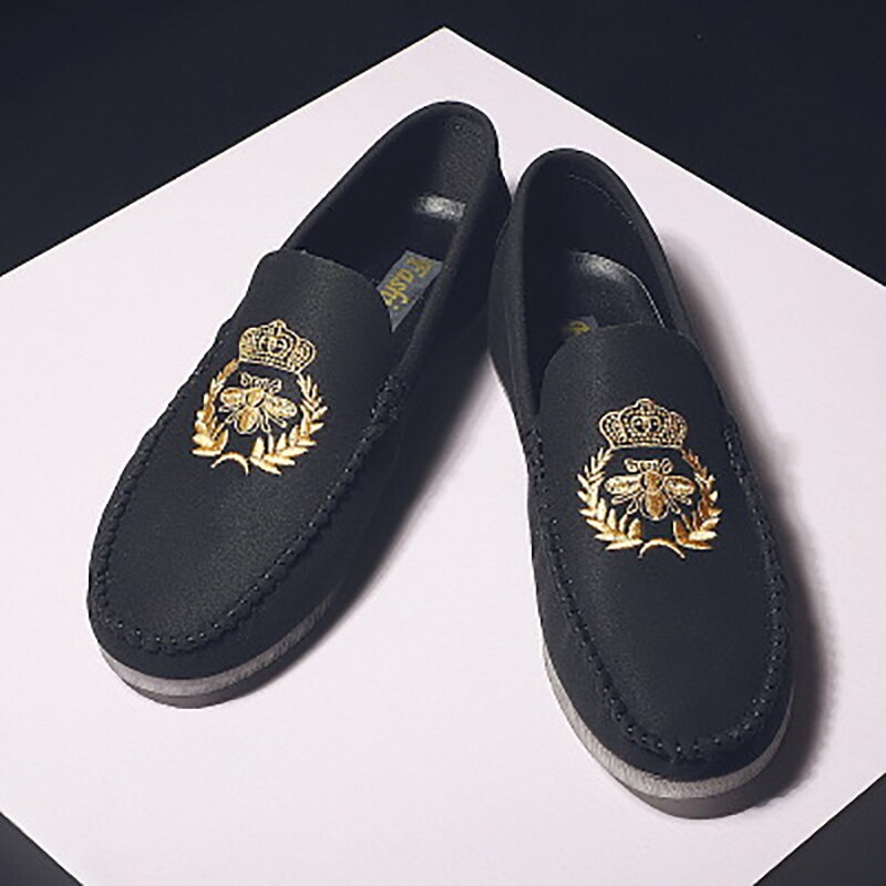 Summer Lok Fu Shoes Men 's Casual Shoes Yellow Wearable Soft Bottom Driving Leather Shoes Men 's Formal Dress Shoes