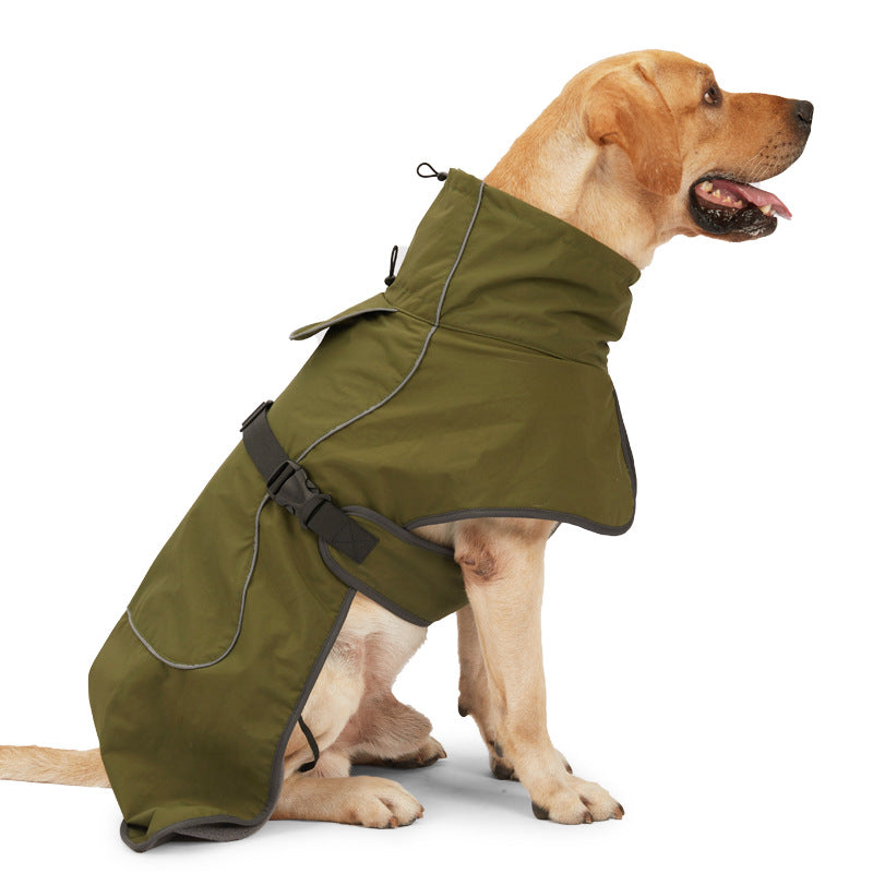 Waterproof Dog Jacket with Fleece Lining for Cold & Outdoor
