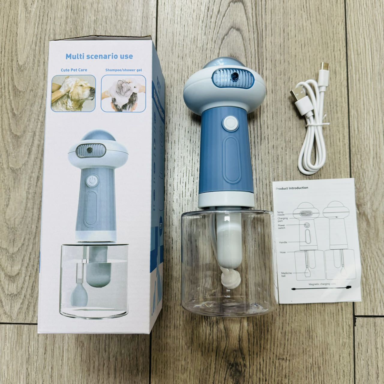 Pet Cleaning Bathing Automatic Pet Shower Foaming Machine For Cats & Dogs Bath Solutions