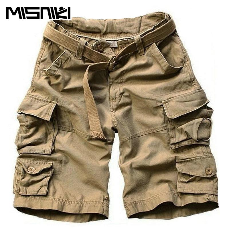 Men's Casual Loose Knee-length Mens Cargo Shorts