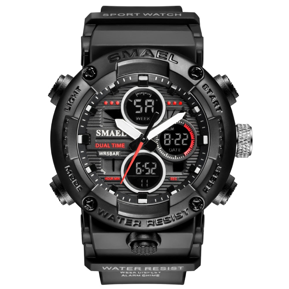 SMAEL 8038 Sport Watch Men Waterproof LED Digital Watches Stopwatch