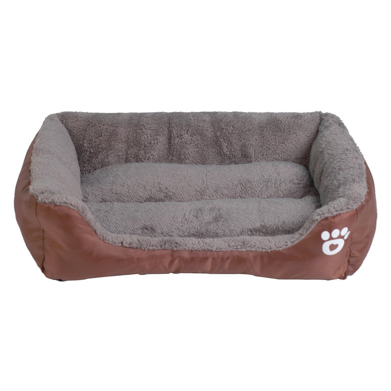 Pet Sofa Waterproof Bottom Soft Fleece Dog Bed