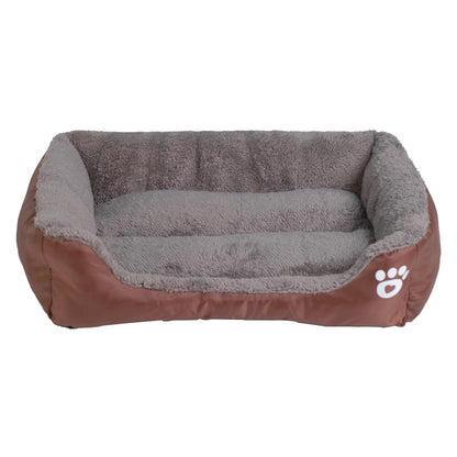 Pet Sofa Waterproof Bottom Soft Fleece Dog Bed