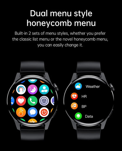 Men's Waterproof Sport Fitness Tracker Weather Display Bluetooth Call Smartwatch For Android IOS