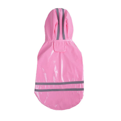 Summer Outdoor Puppy Pet Rain Coat Hoody Waterproof Jackets PU Raincoat for Dogs Cats Apparel Clothes