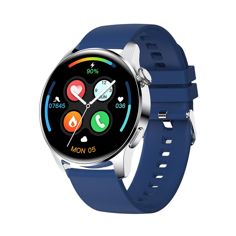 Men's Waterproof Sport Fitness Tracker Weather Display Bluetooth Call Smartwatch For Android IOS