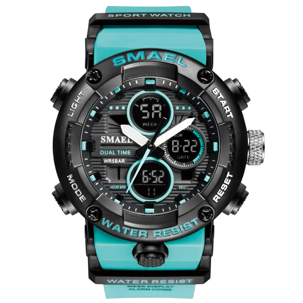 SMAEL 8038 Sport Watch Men Waterproof LED Digital Watches Stopwatch