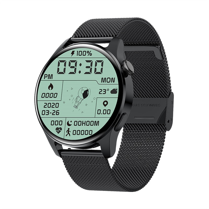 Men's Waterproof Sport Fitness Tracker Weather Display Bluetooth Call Smartwatch For Android IOS