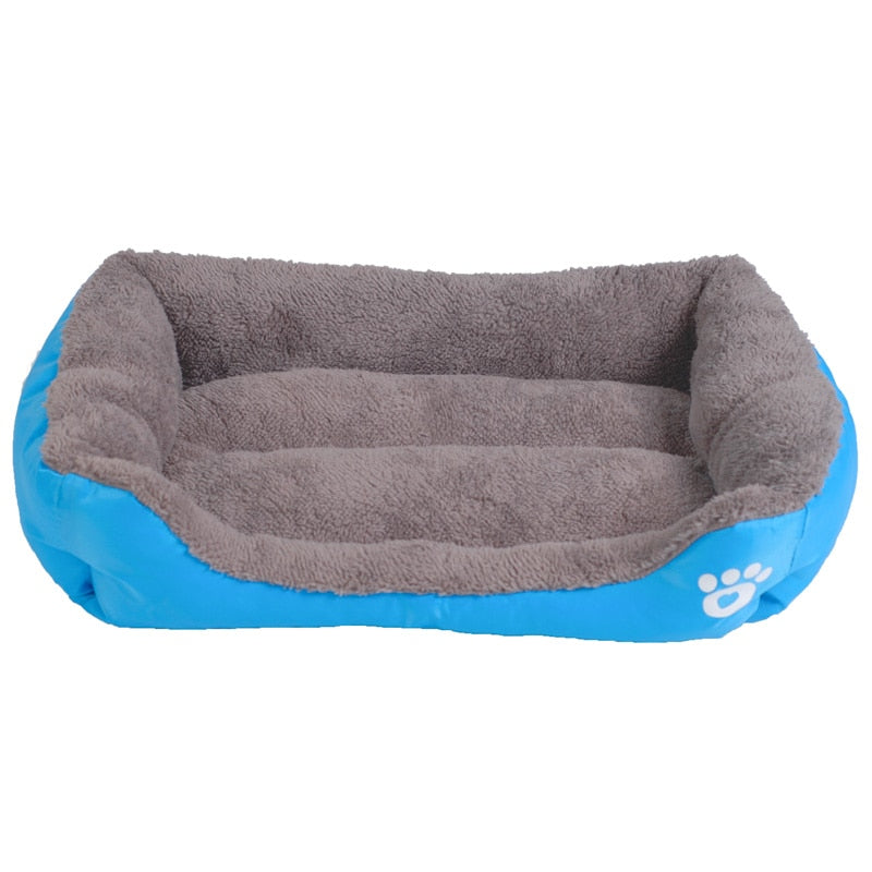Pet Sofa Waterproof Bottom Soft Fleece Dog Bed