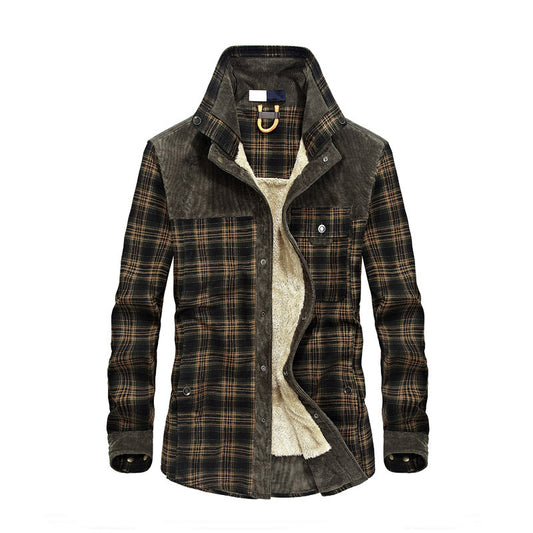 Men's Cotton Liner Casual Shirts Outerwear