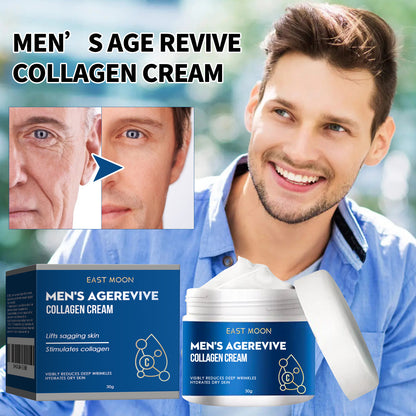 East Moon Collagen Wrinkle Remover Cream for Men, Anti Aging Fade Fine Lines Tightening Hydrating Cream