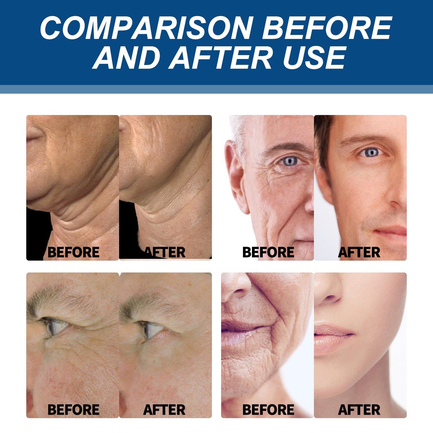 East Moon Collagen Wrinkle Remover Cream for Men, Anti Aging Fade Fine Lines Tightening Hydrating Cream