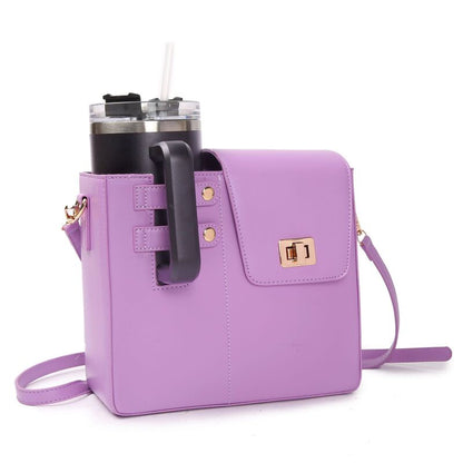 Outdoor Purse Cup Holder Bag for Stanley,Crossbody Water Bottle Bag-for Most Water Bottles