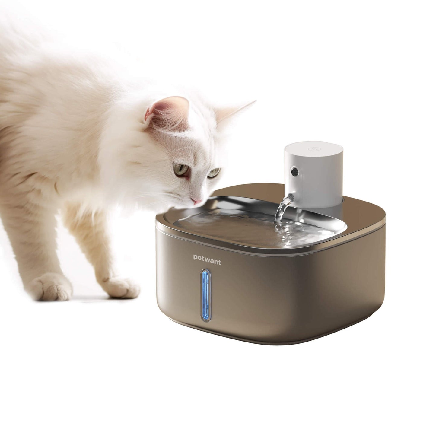 3.2L stainless steel wireless pet water dispenser ultra endurance infrared sensing water feeding