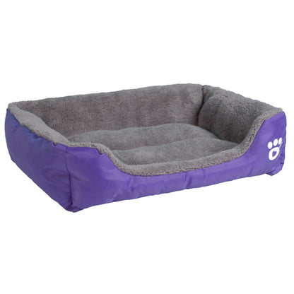 Pet Sofa Waterproof Bottom Soft Fleece Dog Bed
