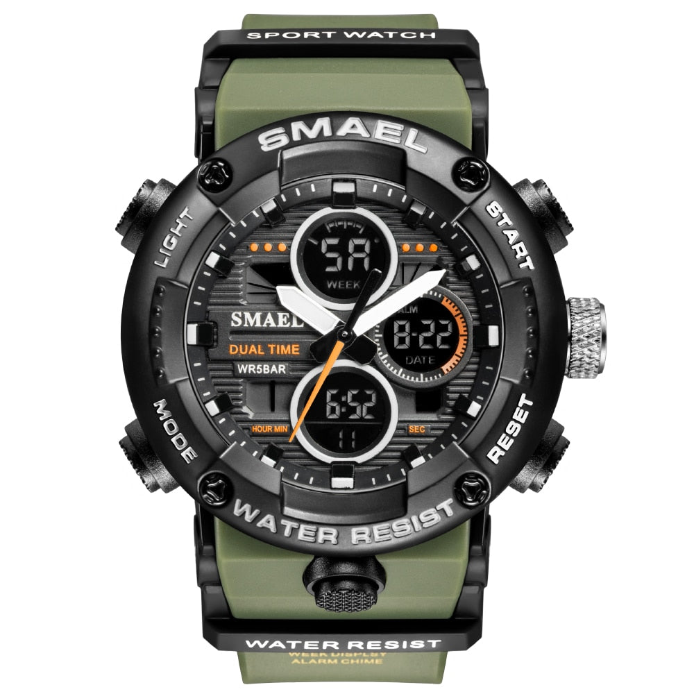 SMAEL 8038 Sport Watch Men Waterproof LED Digital Watches Stopwatch