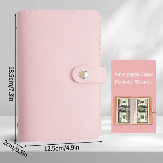 Versatile 100 - envelope savings book. Doubles as banknote album, money - saving organizer & photocard holder