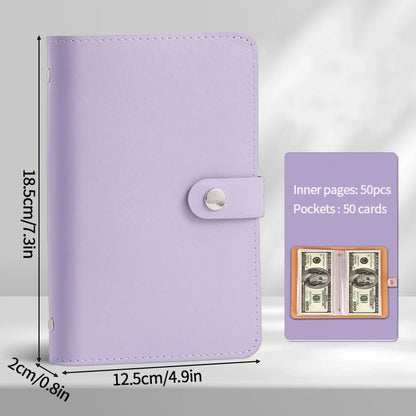 Versatile 100 - envelope savings book. Doubles as banknote album, money - saving organizer & photocard holder