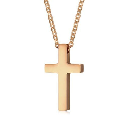 Vnox Classic Blank Cross Necklaces Prayer Christ Men Jewelry
