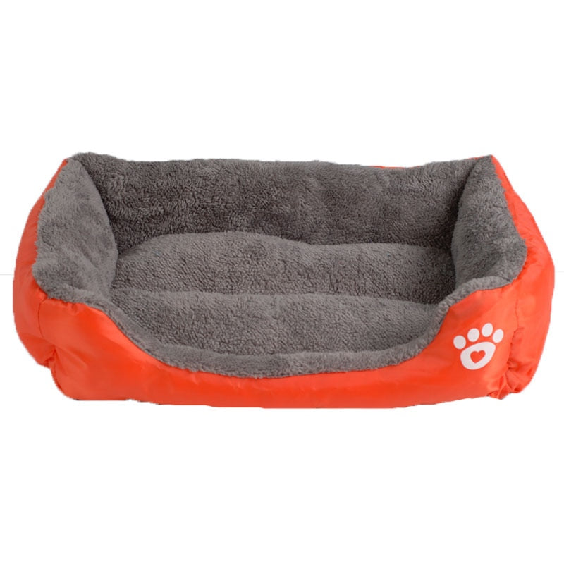 Pet Sofa Waterproof Bottom Soft Fleece Dog Bed