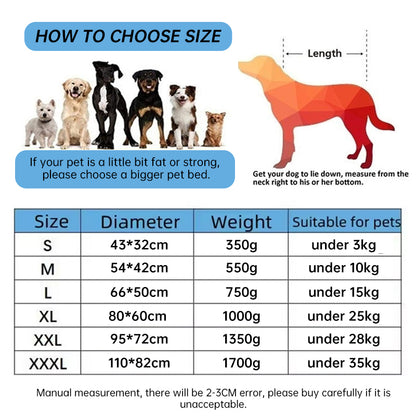 Soft and cozy fleece pet bed. Waterproof bottom.