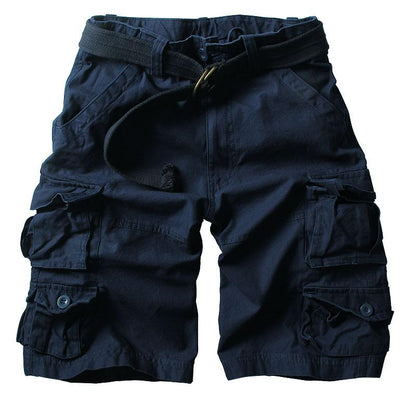 Men's Casual Loose Knee-length Mens Cargo Shorts
