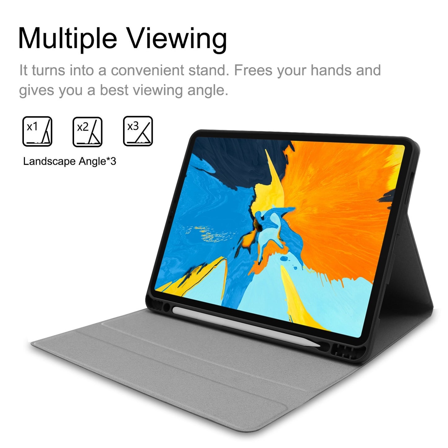 For iPad Smart Sleep Tablet Bluetooth Keyboard Case Air1/2 Ipad Pro 9.7/Ipad 9.7(2017/2018)