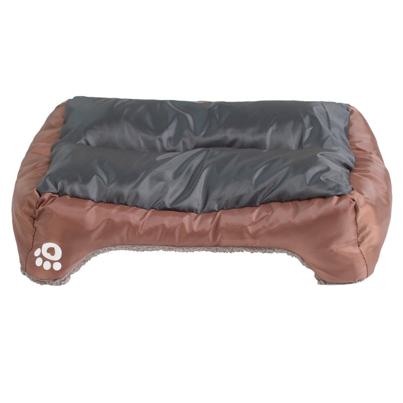 Pet Sofa Waterproof Bottom Soft Fleece Dog Bed