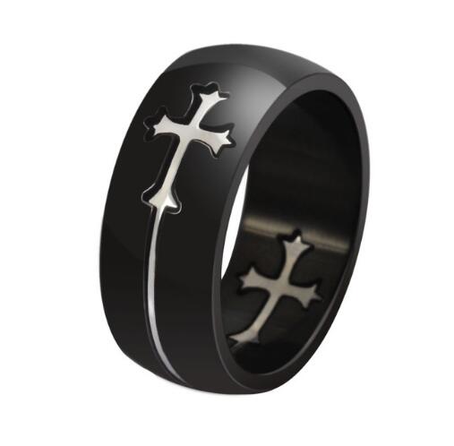Vnox Separable Cross Ring for Men & Women
