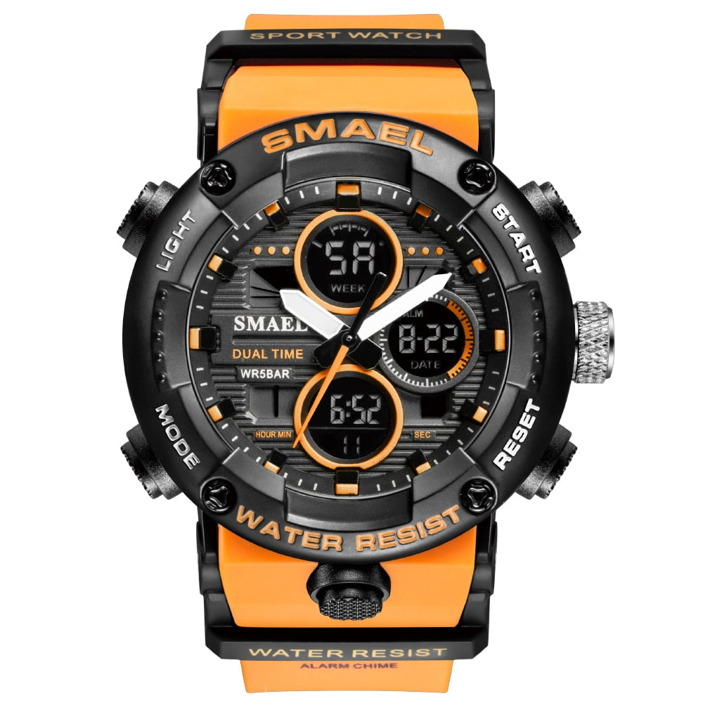 SMAEL 8038 Sport Watch Men Waterproof LED Digital Watches Stopwatch