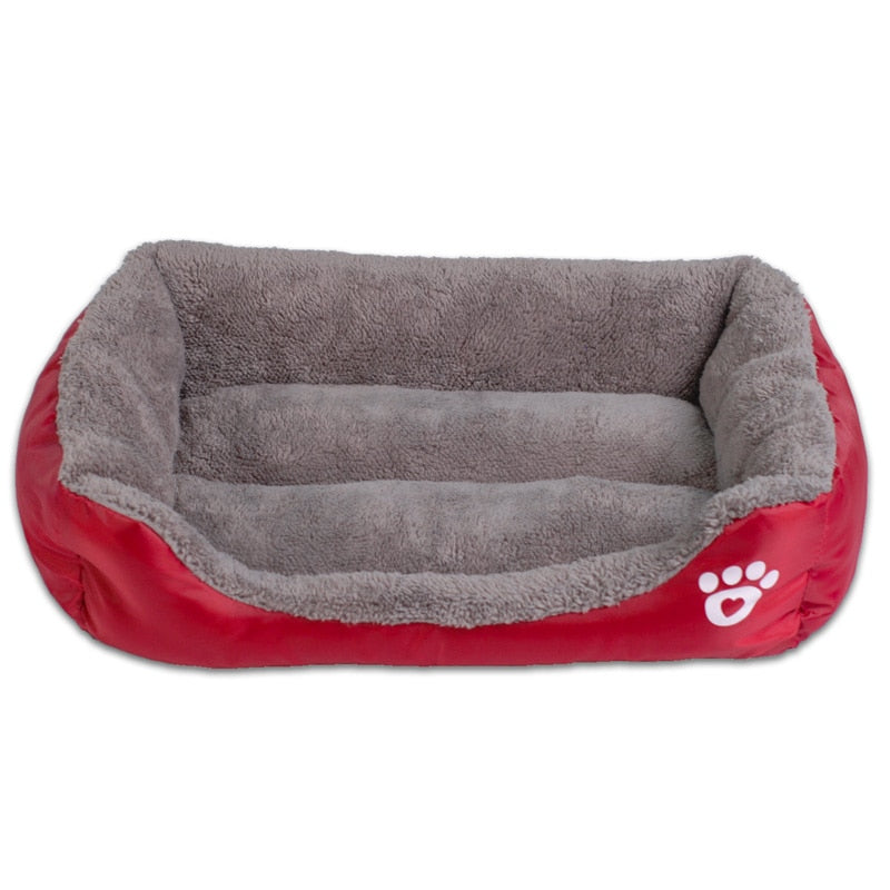 Pet Sofa Waterproof Bottom Soft Fleece Dog Bed