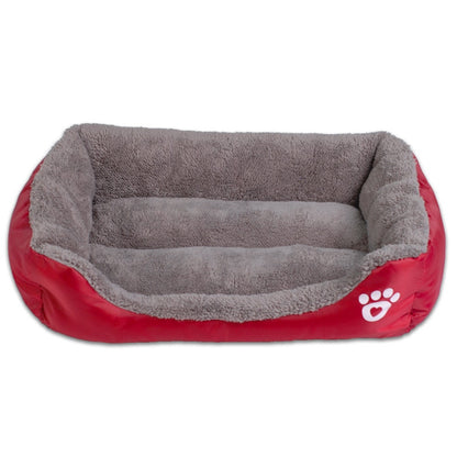 Pet Sofa Waterproof Bottom Soft Fleece Dog Bed