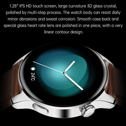 Men's Waterproof Sport Fitness Tracker Weather Display Bluetooth Call Smartwatch For Android IOS