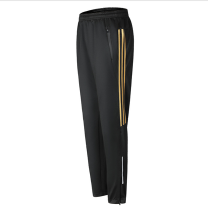 New Sport Men's Running Pants With Zipper Pockets Training and Joggings