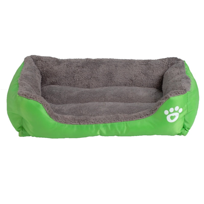 Pet Sofa Waterproof Bottom Soft Fleece Dog Bed