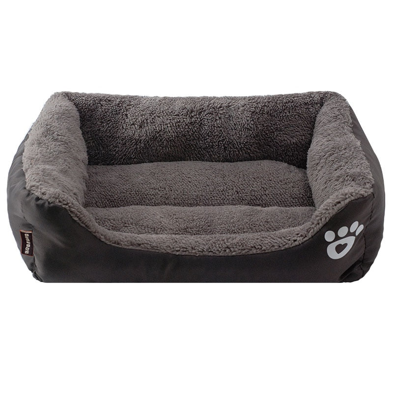 Pet Sofa Waterproof Bottom Soft Fleece Dog Bed