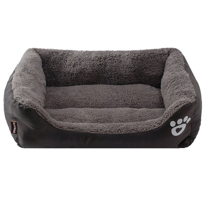 Pet Sofa Waterproof Bottom Soft Fleece Dog Bed