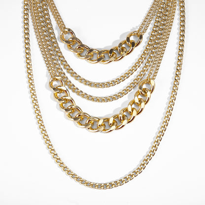 Punk hip-hop necklaces women's fashion thick chain necklaces sweater chains