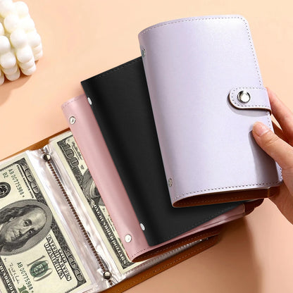 Versatile 100 - envelope savings book. Doubles as banknote album, money - saving organizer & photocard holder
