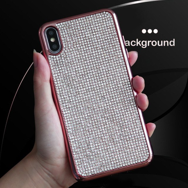 Diamond Plating Case for iPhone Luxury Slim Silicone Cell Phone Cover