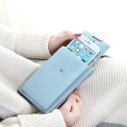 Women's Casual Wallet Brand Cell Phone Wallet Big Card Holders Wallet Handbag Purse Clutch Messenger Shoulder Straps Bag