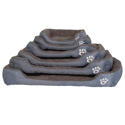 Pet Sofa Waterproof Bottom Soft Fleece Dog Bed