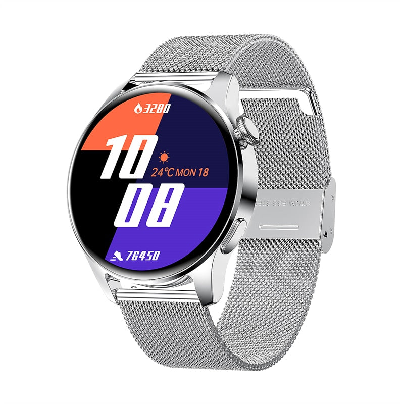 Men's Waterproof Sport Fitness Tracker Weather Display Bluetooth Call Smartwatch For Android IOS