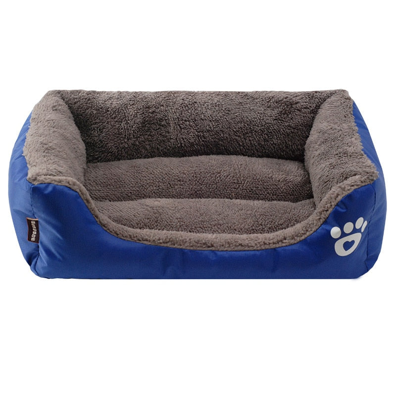 Pet Sofa Waterproof Bottom Soft Fleece Dog Bed