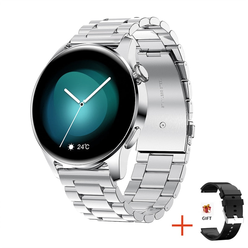 Men's Waterproof Sport Fitness Tracker Weather Display Bluetooth Call Smartwatch For Android IOS